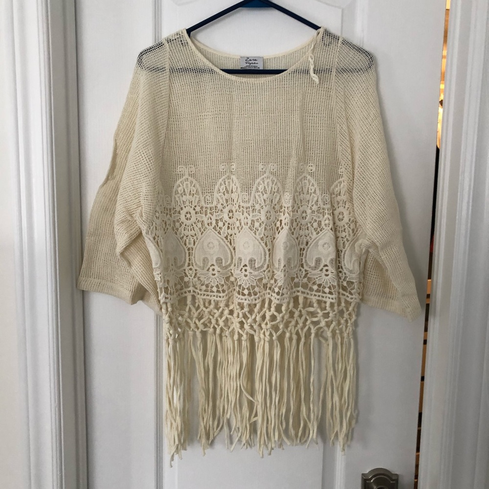 Zara fringe top